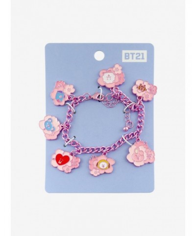 BT21 Cherry Blossom Charm Bracelet $5.93 Bracelets